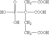 2-膦酸丁烷-1，2，4-三羧酸（PBTCA）结构式