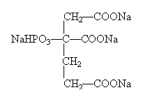 2-膦酸丁烷-1，2，4-三羧酸四钠（PBTCA·Na4）结构式