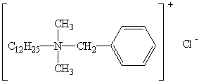 十二烷基二甲基苄基氯化铵 1227（洁尔灭、苯扎氯铵）结构式